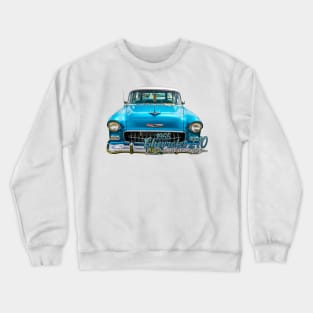 1955  Chevrolet 210 2 Door Station Wagon Crewneck Sweatshirt